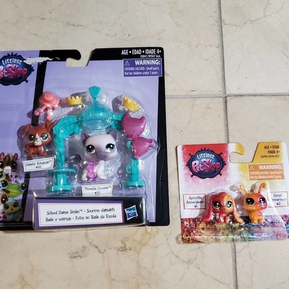 LITTLEST pet shop‎ school dance smiles Danely Kingman Plumella Crowne